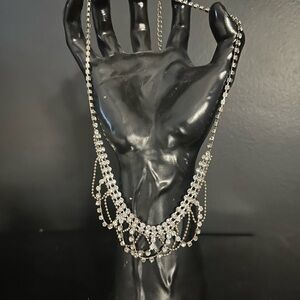 Diamond necklace and bracelet